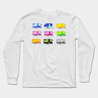 Six vintage caravans Long Sleeve T-Shirt